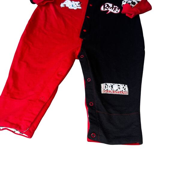 Vintage Disney's 101 Dalmatian red and white long sleeve romper one piece sz 18m - Picture 3 of 11